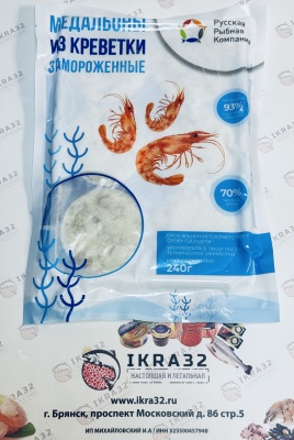 Медальоны из креветок, 240гр